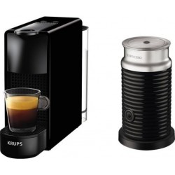 Krups xn1118 machine à café nespresso essenza mini avec aeroccino 1260w, 0,7l noir