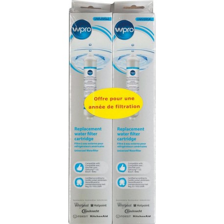 WPRO Filtre à eau Lot de 2xUSC100/1 - sms200