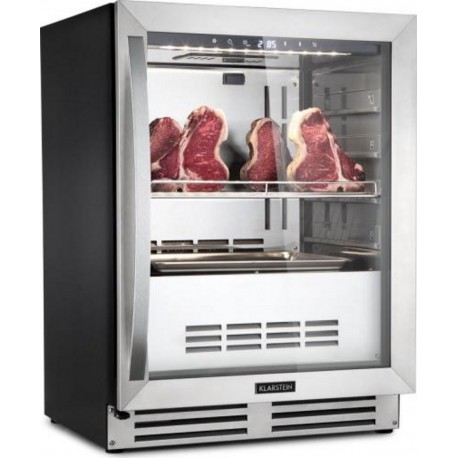 Klarstein steakhouse pro - cave de maturation pour viande, 1 zone / 98 l, panneau tactile - inox