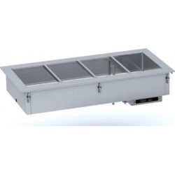 NC Bain-marie drop-in remplissage d?eau manuel - 2 à 5xgn 1/1 - combisteel - 4xgn 1/11765720302