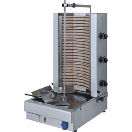 NC Gyros grill electrique triphasé - 75 kg - virtus - acier inoxydable4805401025