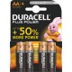 Duracell Plus Power 4 piles 1,5V alcalines AA (lot de 3)