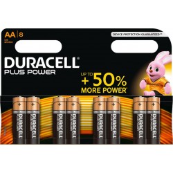 Duracell Plus Power 8 piles 1,5V alcalines AA (lot de 2)