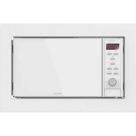 Micro-ondes encastrable cecotec grandheat 2350 built-in white, 900w, 23l de capacité