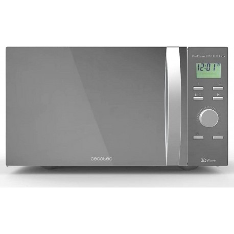 NC Micro-ondes avec gril cecotec proclean 9110 argenté, capacité de 30 l, 1000w