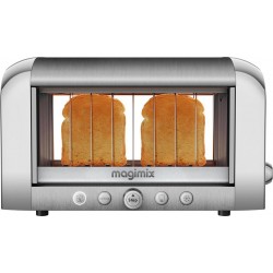 Magimix Grille pain Toaster Vision Fente Extra-large Brossé Brillant 11538