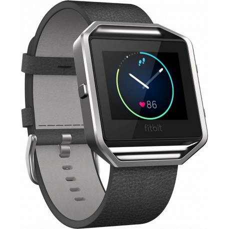 Fitbit Bracelet CUIR BLAZE NOIR L