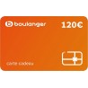 Boulanger Carte cadeau 120 Euros