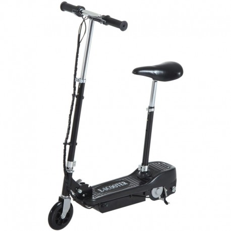 Homcom Trottinette patinette électrique 120 W pliable pour enfants avec frein à partir de 7 ans hauteur de guidon et selle régla