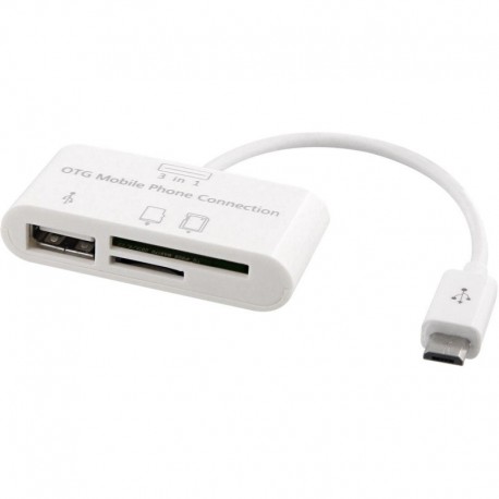 TNB Hub 2 en 1 USB + carte mémoire