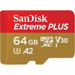 Sandisk Carte Micro SD microSD EXT PLUS 64Go