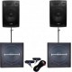 Ibiza Enceinte sono Pack 181815 Sono DJ 3400W Caissons bi-am