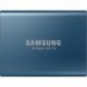 Samsung Disque SSD externe Portable SSD T5 500Go Bleu