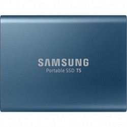 Samsung Disque SSD externe Portable SSD T5 500Go Bleu