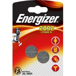 Energizer 2 piles boutons lithium 3V CR 2032 (lot de 2)