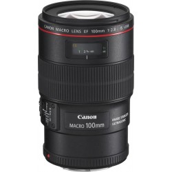 Canon Objectif pour Reflex Plein Format EF 100mm f/2.8 L IS Macro USM