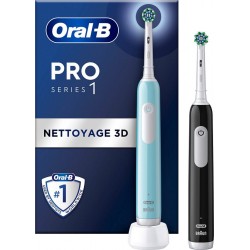 Oral-B Brosse à dents électrique Pro 1 Duo Bleue/Noire
