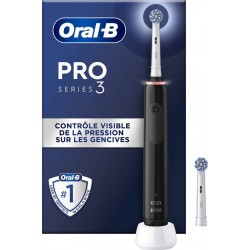Oral-B Brosse à dents électrique PRO 3 Sensi Ultra Thin Noire HBOX
