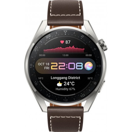 Huawei Montre connectée Watch 3 Pro Classic Marron