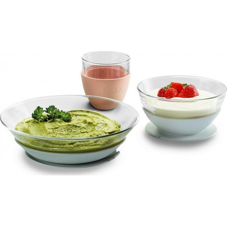 Beaba Coffret repas repas verre eucalyptus