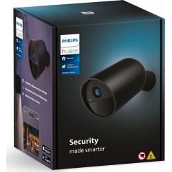 Philips Caméra de surveillance HUE Secure sans fil int/ext Noire