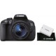 Canon Appareil Photo Reflex EOS 700D Noir + Objectif 18-55mm 18MP + Deuxième Batterie + Tissu de nettoyage optique