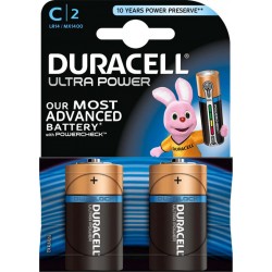 Duracell Ultra Power 2 piles 1,5V alcalines C/LR14 (lot de 3)