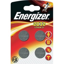 Energizer 4 piles boutons lithium 3V CR 2032 (lot de 2)