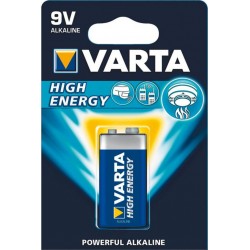 Varta Alkaline High Energy pile 9V 6LR61 (lot de 5)