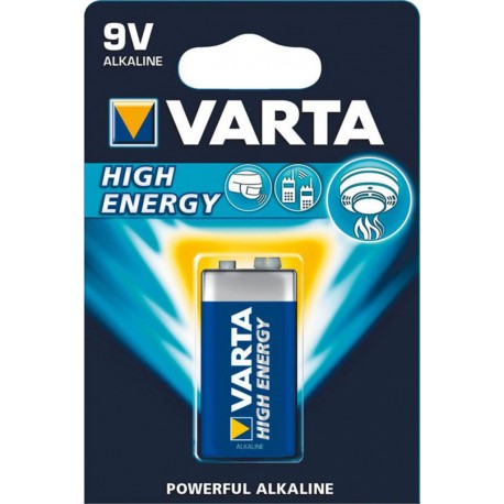 Varta Alkaline High Energy pile 9V 6LR61 (lot de 5)