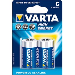 Varta Alkaline High Energy 2 piles 1,5V C LR14 (lot de 4)