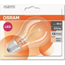 Osram ampoule LED Star Classic E27 4W (40W) blanc chaud (lot de 3)