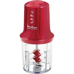 Moulinex Mini Hachoir Multifonction 0.5L 3 lames 500W AT714G32 rouge