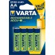 Varta 4 piles rechargeables 2100mAh 1,2V AA (lot de 2)