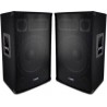 Audioclub Enceinte sono Paire d'enceintes Sono Bass Reflex Trapé BMS-15