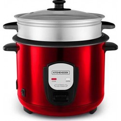Kitchencook Cuiseur riz Cuiseur à Riz De 1,8 L Rouge Avec Panier