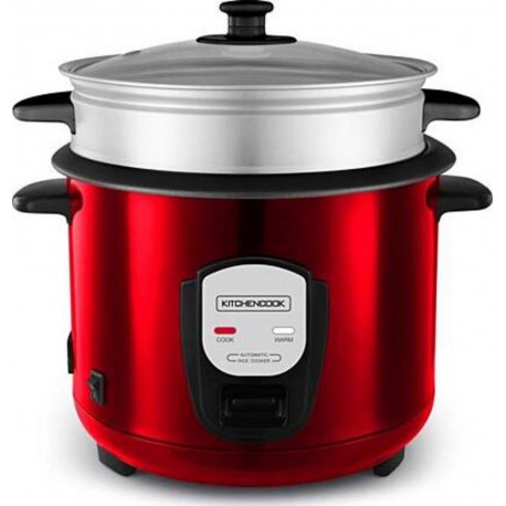 Kitchencook Cuiseur riz Cuiseur à Riz De 1,8 L Rouge Avec Panier