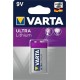 Varta Ultra Lithium pile 9V 6LR61 (lot de 2)