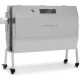 Klarstein sauenland pro xl suckling pig grill - rôtissoire à charbon de bois, broche rotative - argent