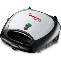 Mnex Sw6118.12 Coloris Chrome/Noir MNEX SW6118.12 coloris chrome/noir Croque gaufrier MNEX SW6118.12 coloris chrome/noir