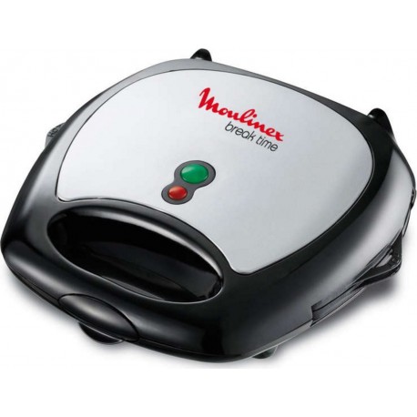 Mnex Sw6118.12 Coloris Chrome/Noir MNEX SW6118.12 coloris chrome/noir Croque gaufrier MNEX SW6118.12 coloris chrome/noir