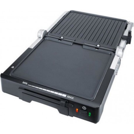 Ste4011833100481 Steba 187000 fg70 grill de contact - 1800 w - surface de cuisson antiadhésive: 2x27x24cm - inox et noir Ste4011