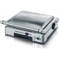 Sev4008146003530 Severin 2392 gril viande électrique - 2 jeux de plaques anti-adhésives - 1800 w - inox brossé