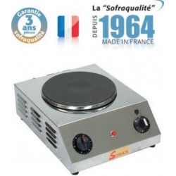 Réchaud electrique professionnel - 1 plaque 400 v - diamètre 300 mm - sofraca - 490