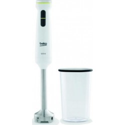 Beko mixeur plongeant + verre doseur - hbs7600W - metropolis line - 600w