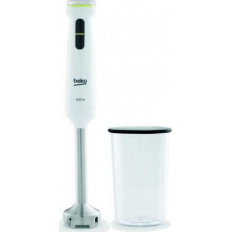 Beko mixeur plongeant + verre doseur - hbs7600W - metropolis line - 600w