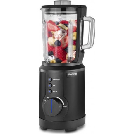 Brabantia d10-2mb blender - 1000 watt - 1.5 liter - glace pilée - smoothies - noir D10-2MB