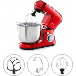 Klarstein bella pico 2g robot de cuisine multifonction - bol 5 litres - 6 vitesses - 1200W - rouge TK2-BellaPicoRed2G