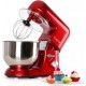 Klarstein bella rossa - robot de cuisine multifonction - robot patissier (2000w, bol de 5l, 6 vitesses) TK2-BELLA ROSSA