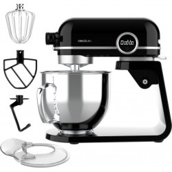 Cecotec Robot pétrisseur cecotec twist&fusion 45000 luxury noir, capacité 5l,lumière led, 800w